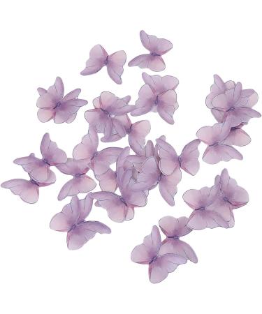 Butterfly Cupcake Topper Asudaro 3D Butterfly Cupcake Toppers Edible Butterfly Cake Cupcake Decoration for Birthday Wedding Fairy Party Butterfly Wall Sticker Decal One Size Purple - Buy Online on SooperMarket.com