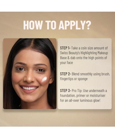 Real Makeup Base Highlighting Primer| Skin-Hydrating Poreless Primer With Natural Glow Finish For Face Makeup |Shade - Natural Tint 32Ml - Buy Online on SooperMarket.com