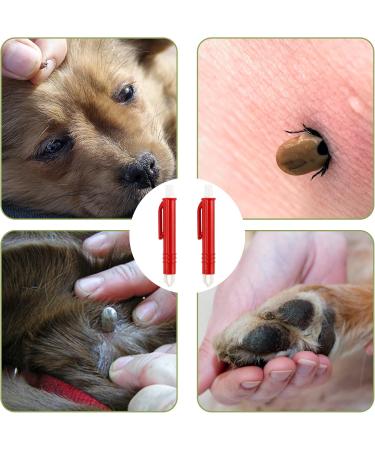 Nepfaivy Tick Pliers for Dogs Cats & Humans - 2 Set Tick Tweezers for Safe Easy Tick Removal of All Sizes - Buy Online on SooperMarket.com