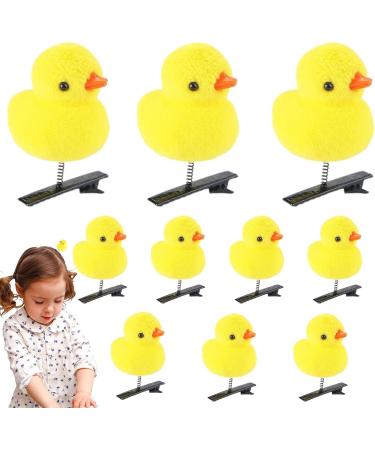 10 Duck Plush Hairpin Cute Yellow Duck Hair Clips Cartoon Duck Plush Hairpin Set - Soft Animal Hair Clips Hair Pins Fun Hair Accessories for Girls women Standard - Buy Online on SooperMarket.com
