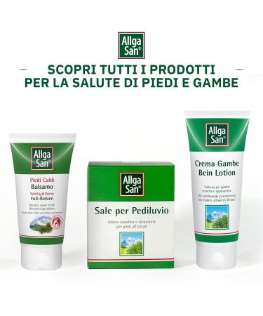 Allga San Warm Foot Balm 75ml Warming Cream with Mugo Pine Oil Ginger & Gentian | Moisturizing Foot Care for Dry Skin - Buy Online on SooperMarket.com