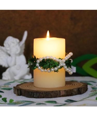 Shop Bofunx Drip Protection Candle Wreaths for Christening Baptism & Wedding - Decorative Skirts with Fish & Pearls - Buy Online on SooperMarket.com