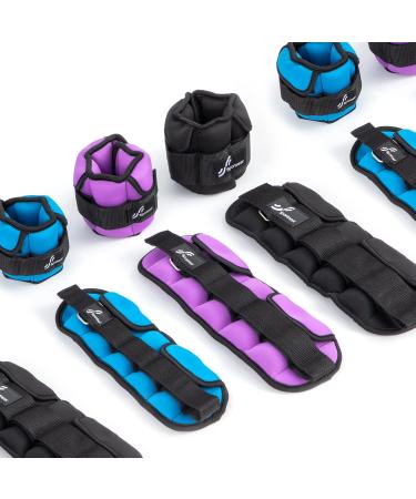 Adjustable Ankle Weights Set - Sports Weight Cuffs 0.4-1.6kg Each 0.8-3.2kg Pair - Perfect for Fitness & Workouts - Buy Online on SooperMarket.com