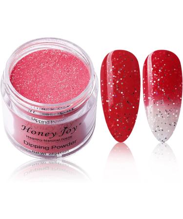 28g/Box Red & White Temperature Change Shine Glitter Dip Powder Nails | Long-lasting Dipping Nails - No UV Light Needed | UKA - Buy Online on SooperMarket.com