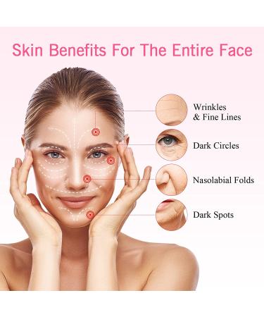 USUIE 4 in 1 Facial Wand - Red Light Therapy Facial Massager for Face and Neck - Reduce Wrinkles & Anti-Aging Tools - Pink - Buy Online on SooperMarket.com