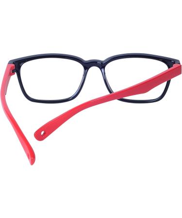 JoXiGo Blue Light Blocking Computer Glasses for Kids (Ages 3-7) - Includes Glasses Strap & Case - Red - Buy Online on SooperMarket.com