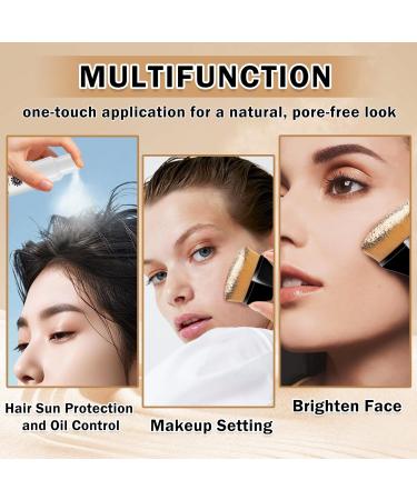 AWCCXMYM Sunscreen Powder SPF 35 - Mineral Full Coverage Setting Powder for Hair Face & Body | Vegan Cruelty-Free Translucent Flawless Skin - Buy Online on SooperMarket.com