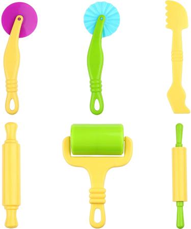 Kare & Kind 6pc Smart Dough Tools Kit - Rollers and Cutters Set for Creative Play - Buy Online on SooperMarket.com