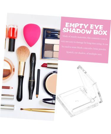 MUSISALY 4pcs Transparent Square Mini Eyeshadow Box Eyeshadow Palettes Small Makeup Palettes Cosmetic Palettes Empty Eyeshadow Pans Small Cosmetic Pans Empty Pans for Eyeshadow Lip Balm Pan - Buy Online on SooperMarket.com