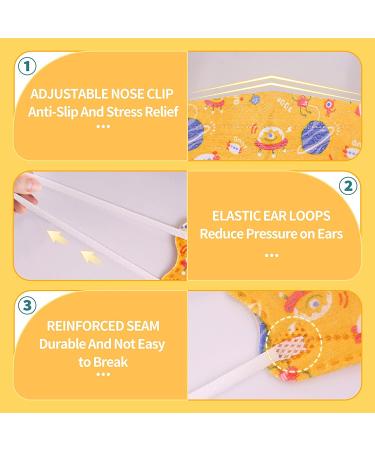 Kids Disposable Face Mask 30 Pack - Individually Wrapped 4-Ply Safety Masks for Boys and Girls (Aged 4-12) - Dinosaur Mix Colors - Buy Online on SooperMarket.com