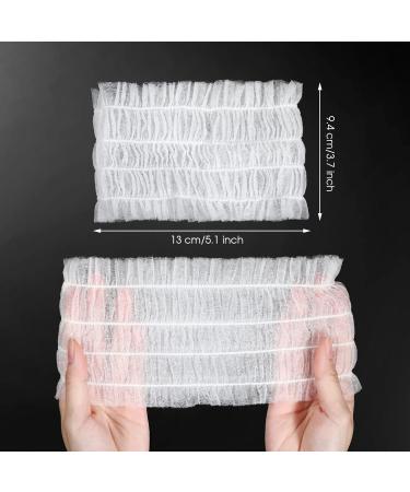 300 Count Disposable Spa Headbands - Non Woven Facial Hair Bands for Women - Elastic and Individually Packaged for Skin Care and Makeup - Sauna Supplies for Girls - Buy Online on SooperMarket.com