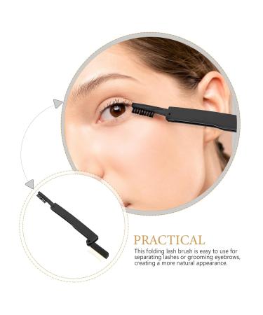 NOLITOY Folding Eyelash Comb & Brow Brush - Dual Sided Lash Separator for Women | Perfect Lash Mascara Applicator - International Shipping Available - Buy Online on SooperMarket.com
