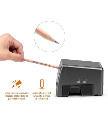 Amazon Basics Electric Pencil Sharpener  Helical Blade  Auto Stop  AC Adaptor Operated - Buy Online on SooperMarket.com
