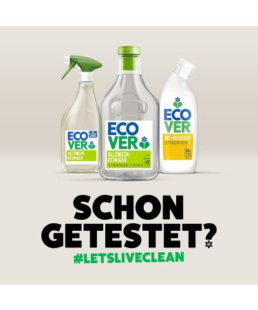 Ecover All-Purpose Cleaner Lemon Grass & Ginger Plant-Based Biodegradable Ingredients 1L (1-Pack) - Eco-Friendly Cleaning Solution - Buy Online on SooperMarket.com