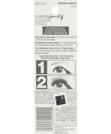 Maybelline Eye Studio Master Smoky Shadow Pencil in Smoking Charcoal - 0.018 oz - Buy Online on SooperMarket.com