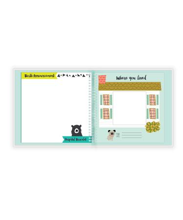 Lucy Darling Animal Baby Memory Book: First Year Journal for Boy or Girl - USA Made Milestone Keepsake - Buy Online on SooperMarket.com