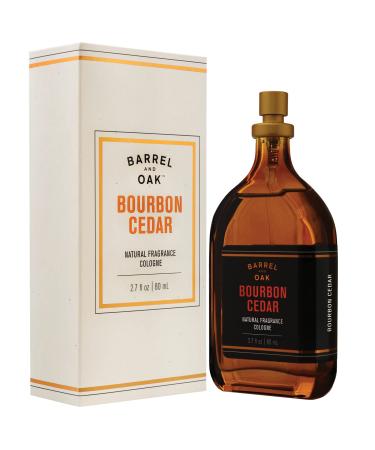 Barrel and Oak - Natural Fragrance Cologne Cologne for Men Eau de Cologne Essential Oil-Based Scent Cedarwood & Bourbon Aroma Subtle Earthy Fragrance Paraben Free Vegan (Bourbon Cedar 2.7 oz) Bourbon Cedar 2.7 Fl Oz (Pack of 1)