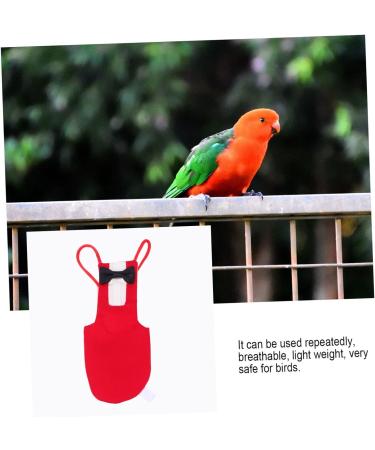 Iplusmile Parrot Suit - Bird Windula Accessories for Home Birds | Pet Needs & Clothing for Bird Lovers | Red Set - Buy Online on SooperMarket.com