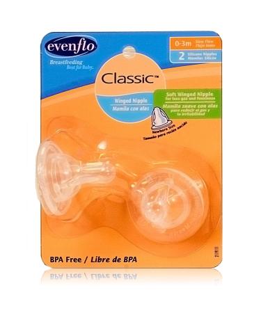 Evenflo Feeding Classic Winged Nipple  Newborn