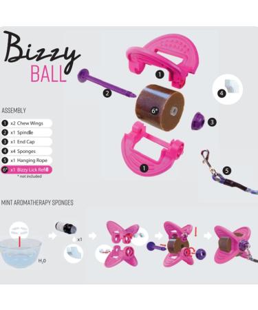 Bizzy Ball Horse Toy Black | Bizzy Lick Holder Reduce Boredom in Horses | Innovative Design | Peppermint Essential Oil included | 847g - Buy Online on SooperMarket.com