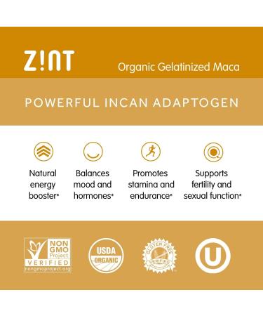 Zint Organic Gelatinized Maca Powder 16 oz - Premium Superfood for Energy & Stamina - Buy Online on SooperMarket.com
