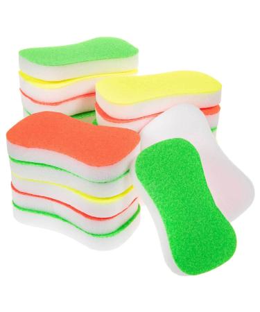 SIDCO Pot Sponge 20 x Neon Scouring Sponge Kitchen Sponge Pot Cleaner Sponge Strong 20 Pieces