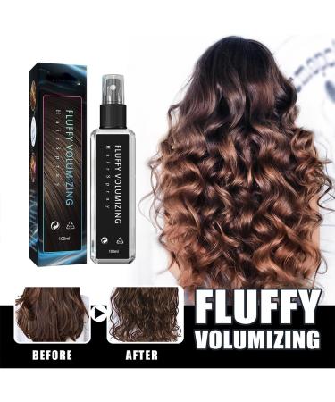 HJFCY 2pcs Fluffy Volumizing Hair Spray - Instant Non-Greasy Volumizing for All Hair Types - Buy Online on SooperMarket.com