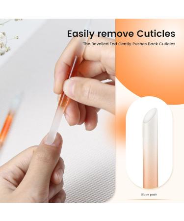 Bezox Premium Glass Nail Shaver - 2-Piece Manicure Set for Perfect Nails & Skin Care - Dual-Ended Manicity Stick - Buy Online on SooperMarket.com