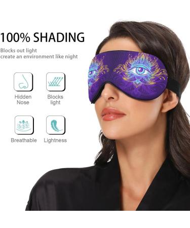 Haskirky Light Blocking Eye Mask - Adjustable Adult Travel Mask for Business Trips, Yoga, Meditation - Comfortable for Deep Sleep and Office Use - Buy Online on SooperMarket.com
