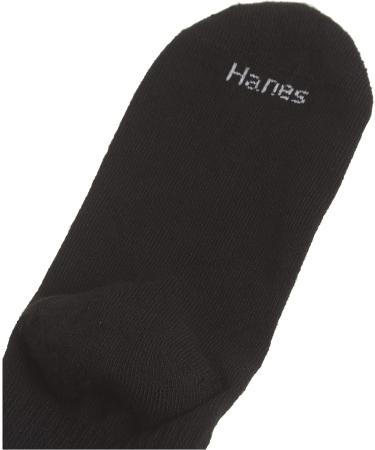 Hanes Women's Cool Comfort Toe Support Ankle Socks 6-Pack, Size 8-12, Black/White Vent - Buy Online on SooperMarket.com
