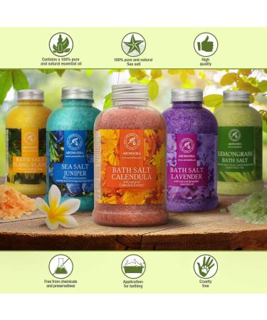 Ringle Flowers Bathing Salt 600g - Natural Marigold Oil Mineral Salt & Aromatherapy for Relaxation & Beauty - Buy Online on SooperMarket.com