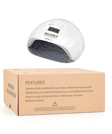 NailGirls 150W LED UV Nail Lamp - Fast Drying Nail Dryer with Auto Sensor & LCD Display | Removable Magnetic Plate for Gel Nails - Perfect for Finger & Toenail Studios - Buy Online on SooperMarket.com