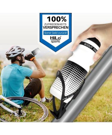 Hilo Sports Bicycle Bottle Holder - Extra Strong & Lightweight Water Bottle Holder for All Bikes - Secure 2-Screw Design - Black - Buy Online on SooperMarket.com