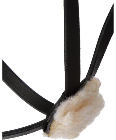 HKM Mexican Style Riding Bridle with Lambskin Padding - Black Warmblood | Premium Equestrian Gear for International Shipping - Buy Online on SooperMarket.com