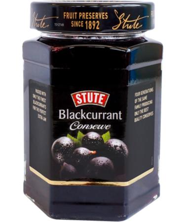 Stute Premium Natural Fruit Conserve Selection Pack - 4 Jars x 340g Each - Apricot Blackcurrant Raspberry and Strawberry - Breakfast Spread Assortment - Pure Fruit Flavours - Buy Online on SooperMarket.com