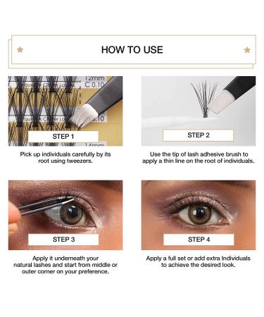 LASHVIEW 0.07mm Short Knot-Free Cluster Lashes Kit - 8-14mm Mix with Glue & Tweezers - Buy Online on SooperMarket.com