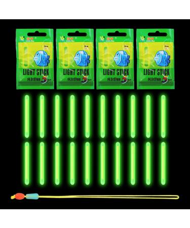 Knownt light for fishing rods fishing lights Fishing Glow Sticks 20PC 4.5 * 37mm fishing light rods float glow stick night fishing night fish fluorescent light night light bends for fishing 20PCs