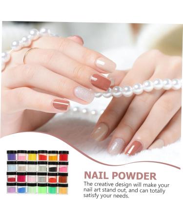 Baluue 72 Boxes Nail Crystal Powder DIY Manicure Powder Yn Nail Products Pigment Powder for Nails Pp - Buy Online on SooperMarket.com