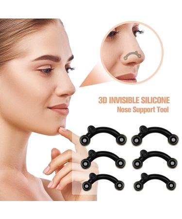 2 Sets Nose Up Lifting Shaper Clips - Silicone Nose Shaper Inserts for Slimming and Shaping Wide Nose - Invisible Nose Beauty Tools - Buy Online on SooperMarket.com