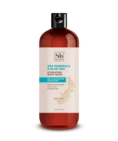 Soapbox Gentle Moisture  Body Wash with Aloe & Shea  Sea Minerals & Blue Iris  16 fl oz (473 ml)