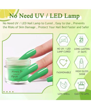 Summer Collection Fine Dipping Powder Kit - 8 Colors Set for Even & Smooth Finish | Nail Color System with Gel Polish Effect - Buy Online on SooperMarket.com