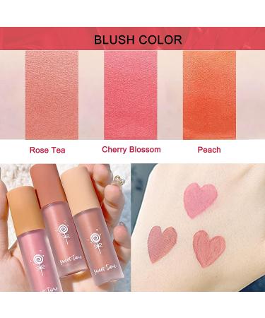 Soft Cream Blush: 3 Colors Liquid Matte Blush & Lip Paint - Long-Wearing Cheek & Lip Tint for a Weightless, Natural Hazy Look - Buy Online on SooperMarket.com