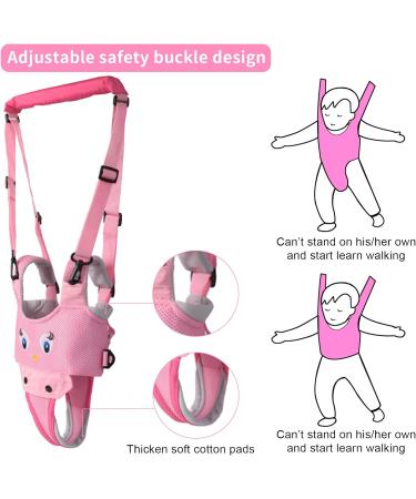 IULONEE Baby Walking Harness | Mesh Pink Toddler Helper Belt for 7-24 Month Babies - Buy Online on SooperMarket.com