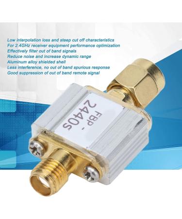2.4G 2440MHz Bandpass Filter - Aluminum Alloy SMA Module for Zigbee WiFi Bluetooth - LiebeWH FBP2440s - Buy Online on SooperMarket.com