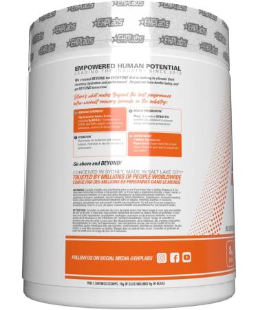 EHP Labs Beyond BCAA Powder Amino Acids Supplement for Muscle Recovery - 8g of Sugar Free BCAAs Amino Acids Post Workout Recovery Powder & 10g of EAA Amino Acids Powder - 60 Servings (Mandarin Twist) - Buy Online on SooperMarket.com