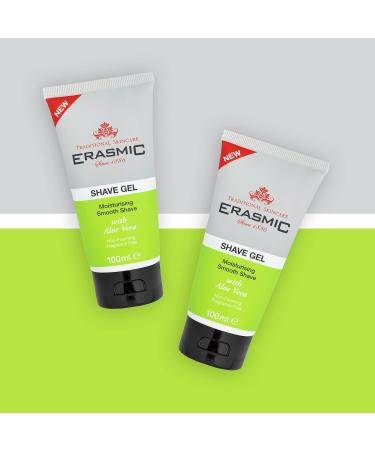 Erasmic Moisturising Aloe Vera Shave Gel 100ml | Smooth Shaving Experience - Buy Online on SooperMarket.com