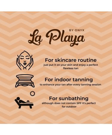 Onyx La Playa Instant Browning Lotion - Sunless Tanner for Glowing Skin - Natural Caramel & Cocoa Based Moisturizer - Buy Online on SooperMarket.com