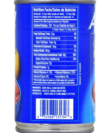 Ance Guava Shells in Heavy Syrup 17oz - Pack of 24 | Delightful tropical treat - Buy Online on SooperMarket.com