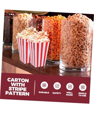 HOMSFOU 50 Pcs Boxes Popcorn Carton Popcorn Holder Popcorn Bowl Popcorn Bags Movie Night Gift Popcorn Machine Popcorn Packets Popcorn Containers Gifts Popcorn Bucket Classic Paper Gift Bag - Buy Online on SooperMarket.com