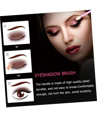 HAPINARY 100pcs Double Ended Eyeshadow Brush Makeup Sponge Makeup Eyeshadow Makeup Brush Plastic - Buy Online on SooperMarket.com